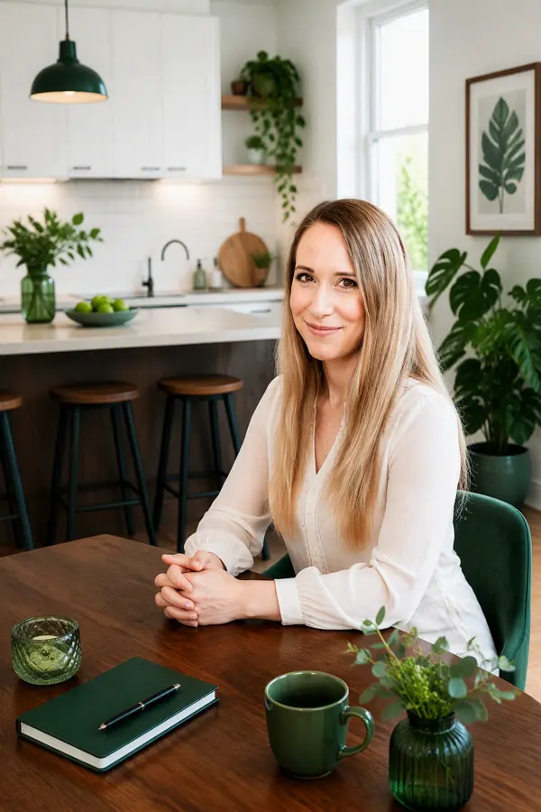 Pap-Kovács Bernadett dietetikus a konyhájában